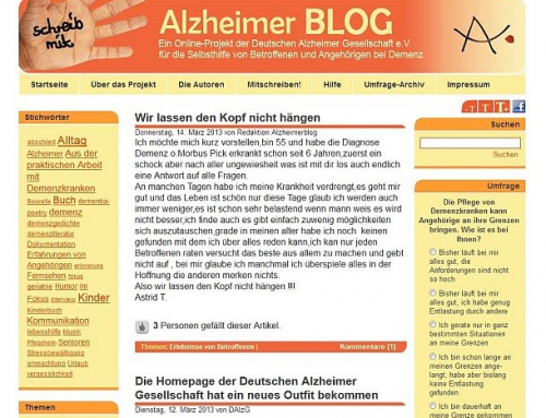 Workhops für die Deutsche Alzheimer Gesellschaft