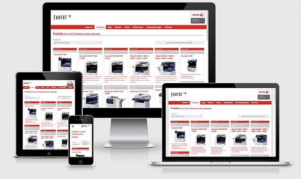 Faltor X Relaunch Responsive Xerox