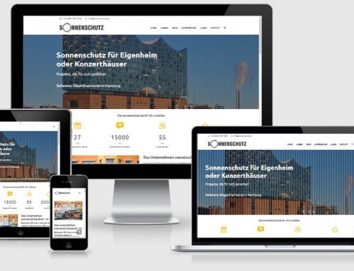 WordPress Website für sonnenschutz.de