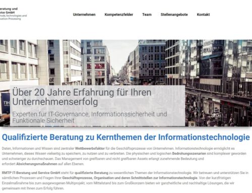 Neue Website für IT-Experten RMTP